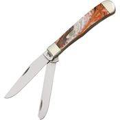 Case 9254OF Trapper Folding Pocket Knife with Oktoberfest Corelon Handle