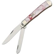 Case 9254PM Trapper Folding Pocket Knife with Peppermint Corelon Handle