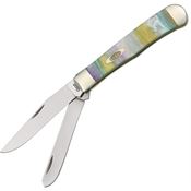 Case 9254RB Trapper Folding Pocket Knife with Rainbow Corelon Handle