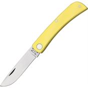 Bear & Son C337 Farmhand Folder Folding Pocket Knife with Smooth Yellow G-10 Handle