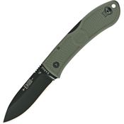 Ka-bar 4062FG Dozier Folding Hunter Lockback Pocket Drop Point Blade Knife with Foliage Green Checkered Zytel Handles