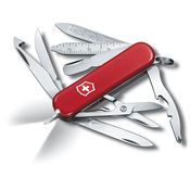 Swiss Army 06386X4 Midnite MiniChamp Red Folding Pocket Knife with Red Handle