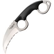 Cold Steel 39FKS Double Agent I Fixed Blade Knife with Grivory Grip Onlays and Double Ring Handle