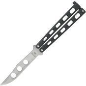 Bear & Son 114BTR Butterfly Trainer Folding Pocket Knife with Slotted Metal Handle