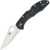 Spyderco 11PBK Delica 4 Black Lockback Folding Pocket Knife