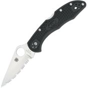 Spyderco 11SBK Delica 4 Black Lockback Folding Pocket Knife