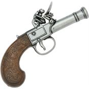 Denix 237G Gentleman's Pocket Flintlock with Embossed Dark Wood Grips