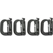 Maxpedition GRMLB Black Grimloc Locking D-Ring with High Tensile Strength Nylon Webbing