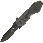 Smith & Wesson MP4LS M&P Large Assisted Opening Part Serrated Linerlock Folding Pocket Knife