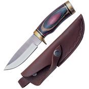 Sawmill 1 ARK N Saw Hunter Fixed Drop Point Blade Knife with Multi Color Wood Handles