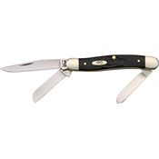 Case 18222 Medium Stockman Foldig Pocket Knife with Black Synthetic Handle