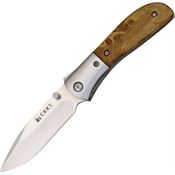 CRKT M402W Carson M4 Burl Scales Linerlock Folding Pocket Knife