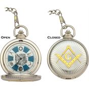 Infinity Pocket Watches 45 Keystone Pocket Watch with White Face & Black Hands