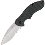 Kershaw 1605ST Clash Assisted Opening Matte Finish Blade Knife with Textured Black Injection Molded Handle