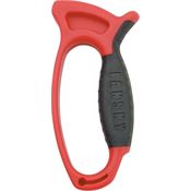 Lansky 09890 Deluxe Easy Grip Sharpener with Red Plastic Frame