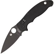 Spyderco 101GPBBK2 Manix 2 Folding Pocket Knife with Balck G-10 Handle