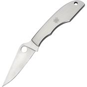 Spyderco 138P Grasshopper Folding Pocket Knife with Stainless Handle