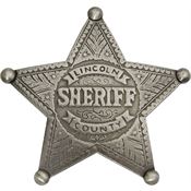 Badges of the Old West 3006 Lincoln County Sheriff Badge