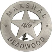 Badges of the Old West 3007 Marshal DeadWood Badge