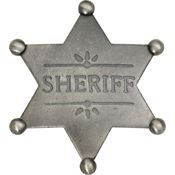 Badges of the Old West 3018 Sheriff Badge with Sturdily-Mounted Pin Fasteners