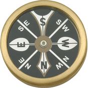 Marbles 223 1 3/4 Inch Large Pocket Brass Body Compass