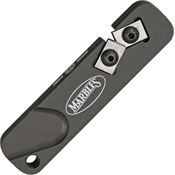 Marbles 81010 Redi-Edge Pocket Pro Knife Sharpener with Black Anodized Aluminum Handle