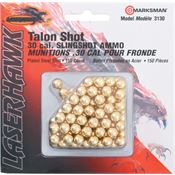 Marksman 3130 150 Count 30 Caliber Slingshot Ammo Plated Steel Laserhawk Talon Shot