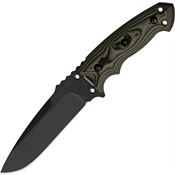 Hogue 35178 Tactical Fixed Drop Point Blade Knife with G-10 Fiber and G-Mascus Pattern Embedded Handles