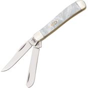Case 9207WP Mini Trapper Folding Pocket Knife with White Pearl Handle