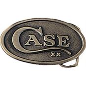 Case 934 Oval Belt Buckle with Brass Construction