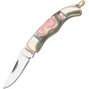 Rough Rider 175 Miniature Folder Folding Pocket Knife with Abalone Handle