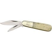 Rough Rider 198 Barlow Knife with White Smooth Bone Handle