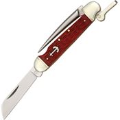 Rough Rider 576 Marlin 440 Stainless Spike Knife with Red Jigged Bone Handle