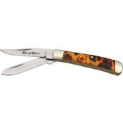 Rough Rider 805 Tiny Trapper Folding Pocket Knife with Imitation Tortoise Shell Handle