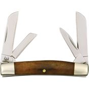 Rough Rider 931 Miniature Congress Folding Pocket Knife with Tobacco Bone Handle