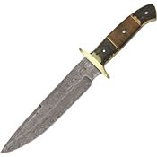 Damascus 1044 Plainsman Fixed Blade Knife