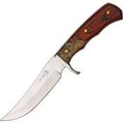 Elk Ridge 085 Hunter Fixed Stainless Blade Knife with Burlwood and Cocobolo Wood Handles