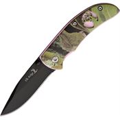 Elk Ridge 120 Pink Camo Drop Point Linerlock Folding Pocket Knife