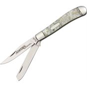 Imperial Schrade 13L Large Trapper Folding Pocket Knife with Cracked Ice Celluloid Handle