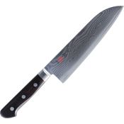 Kanetsune 103 Santoku Knife with Black Wood Handle