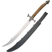 Pakistan 1068 Scimitar Sword with Wood Handle with Pewter Finish