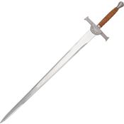 Pakistan 1106 MacleOD Broad Sword with Brown Leather Handle with Silver Wire Wrap