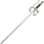 Pakistan 1121 El Cid Rapier with Black Metal Handle with Silver Wire Wrap