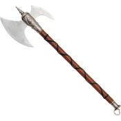 Pakistan 434 Battle Axe with Wood Shaft with Leather Wrap