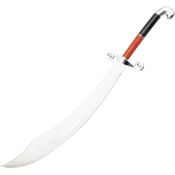 Pakistan 7060 Scimitar with Red And Black Rich Grain Wood Handle