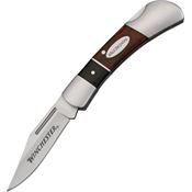 Winchester G41788 Lockback Folding Pocket Stainless Clip Blade Knife with Two Tone Pakkawood Handles