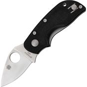 Spyderco 130GP Chicago Linerlock Folding Stainless Blade Pocket Knife with Black G-10 Handles