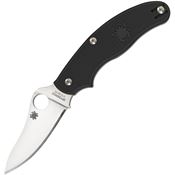 Spyderco 94PBK3 UK Pen Folding Pocket Black Knife with Black FRN Handle