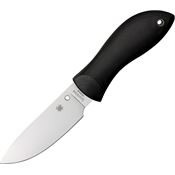 Spyderco FB02P Moran Fixed Stainless Drop Point Blade Knife with Black FRN Handle