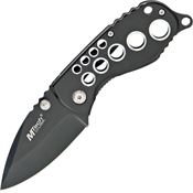 MTech 425BK Skeleton Black Linerlock Folding Pocket Knife